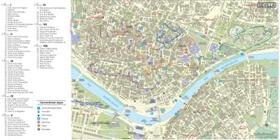 Sevilha passeios mapa